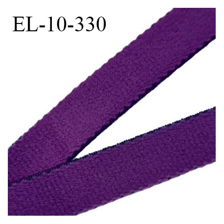 Elastique 10 mm lingerie haut de gamme fabriqué en France couleur violet bonne élasticité largeur 10 mm prix au mètre
