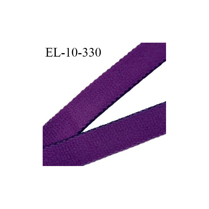 Elastique 10 mm lingerie haut de gamme fabriqué en France couleur violet bonne élasticité largeur 10 mm prix au mètre