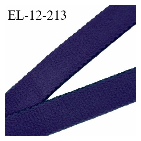 Elastique 12 mm lingerie haut de gamme couleur bleu astral doux au toucher fabriqué en France prix au mètre