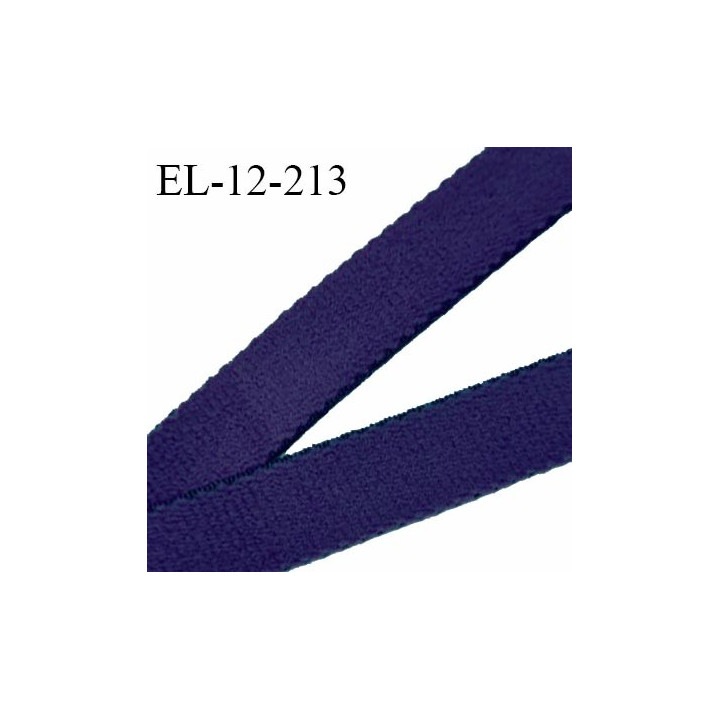 Elastique 12 mm lingerie haut de gamme couleur bleu astral doux au toucher fabriqué en France prix au mètre