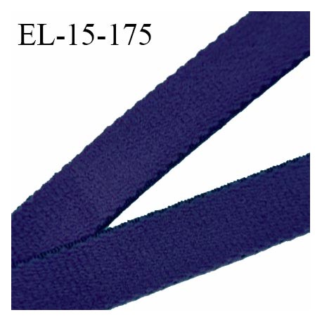 Elastique 15 mm lingerie haut de gamme fabriqué en France couleur bleu roi bonne élasticité prix au mètre