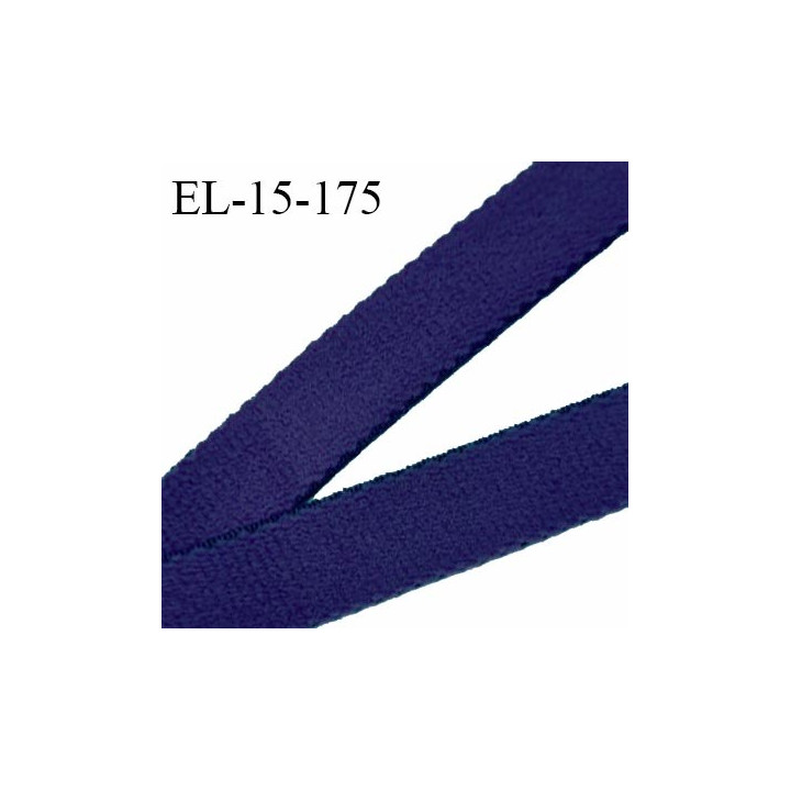 Elastique 15 mm lingerie haut de gamme fabriqué en France couleur bleu roi bonne élasticité prix au mètre