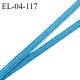 Elastique 4 mm spécial lingerie et couture couleur bleu curaçao grande marque fabriqué en France prix au mètre