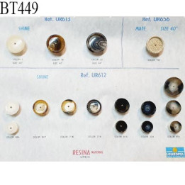Plaque de 16 boutons pour création unique diamètre 15 à 28 mm fabrication européenne prix pour la plaque entière