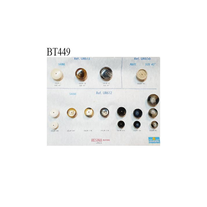 Plaque de 16 boutons pour création unique diamètre 15 à 28 mm fabrication européenne prix pour la plaque entière