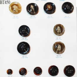 Plaque de 13 boutons pour création unique diamètre 15 à 33 mm fabrication européenne prix pour la plaque entière