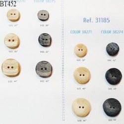Plaque de 12 boutons pour création unique diamètre 18 à 28 mm fabrication européenne prix pour la plaque entière