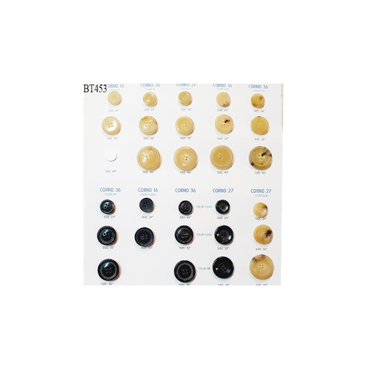 Plaque de 28 boutons pour création unique diamètre 15 à 25 mm fabrication européenne prix pour la plaque entière