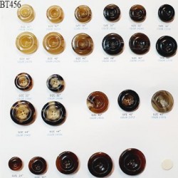 Plaque de 24 boutons pour création unique diamètre 15 à 30 mm fabrication européenne prix pour la plaque entière