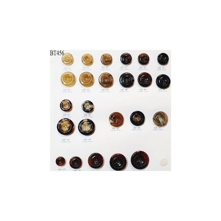 Plaque de 24 boutons pour création unique diamètre 15 à 30 mm fabrication européenne prix pour la plaque entière
