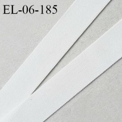 Elastique 6 mm fin spécial lingerie polyamide élasthanne couleur écru fabriqué en France prix au mètre