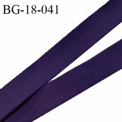 Devant bretelle 18 mm rigide pour anneaux couleur violet foncé ou nuit ambrée haut de gamme prix au mètre
