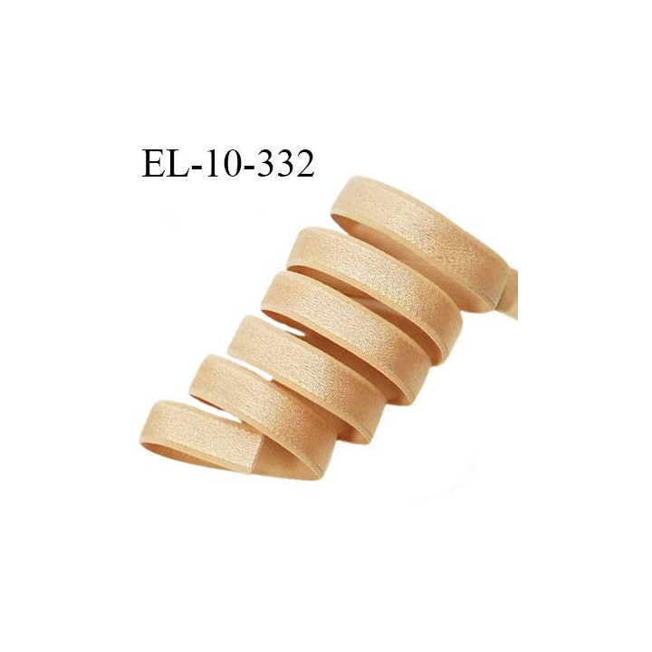 Elastique lingerie 10 mm haut de gamme couleur peau brillant bonne élasticité allongement +80% largeur 10 mm prix au mètre
