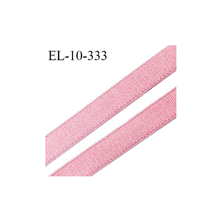 Elastique 10 mm lingerie haut de gamme fabriqué en France couleur vieux rose bonne élasticité prix au mètre