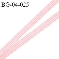 Droit fil à plat 4 mm spécial lingerie et couture du prêt-à-porter polyester couleur blush fabriqué en France prix au mètre