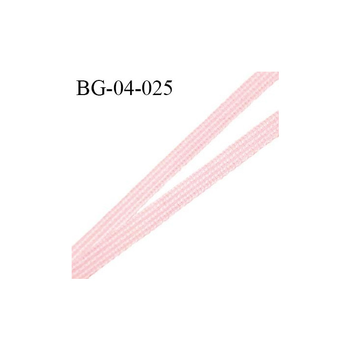 Droit fil à plat 4 mm spécial lingerie et couture du prêt-à-porter polyester couleur blush fabriqué en France prix au mètre