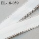 Elastique picot 18 mm lingerie haut de gamme couleur écru avec picots des deux côtés bonne élasticité prix au mètre
