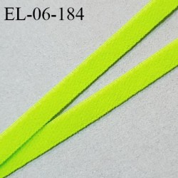 Elastique fin 6 mm lingerie haut de gamme fabriqué en France couleur vert fluo prix au mètre