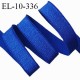 Elastique lingerie 10 mm haut de gamme couleur bleu roi brillant bonne élasticité allongement +80% largeur 10 mm prix au mètre