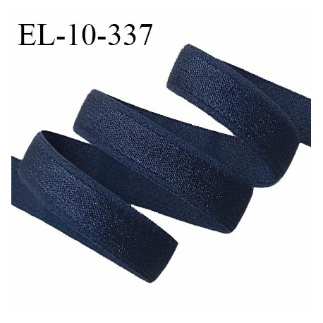 Elastique lingerie 10 mm haut de gamme couleur bleu marine brillant bonne élasticité prix au mètre