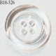 Bouton transparent 18 mm en pvc 4 trous diamètre 18 mm épaisseur 5 mm prix à l'unité