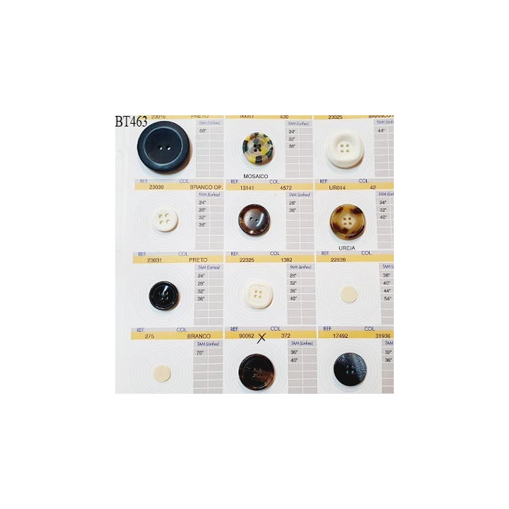 Plaque de 10 boutons pour création unique diamètre 18 à 38 mm fabrication européenne prix pour la plaque entière