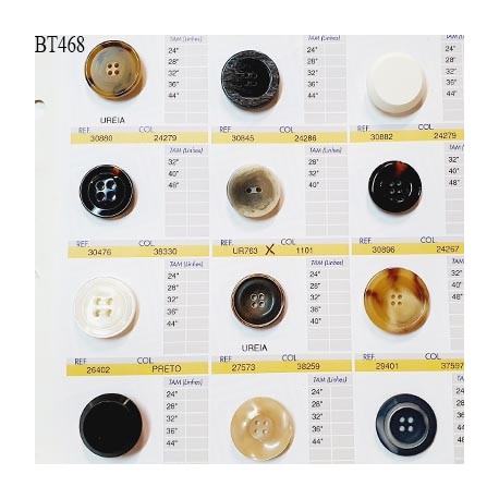Plaque de 12 boutons pour création unique diamètre 25 à 30 mm fabrication européenne prix pour la plaque entière