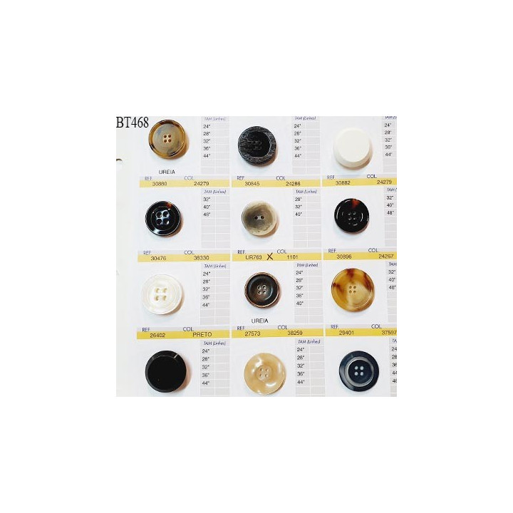 Plaque de 12 boutons pour création unique diamètre 25 à 30 mm fabrication européenne prix pour la plaque entière