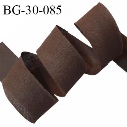 Biais à plier 30 mm couleur marron largeur 30 mm prix au mètre