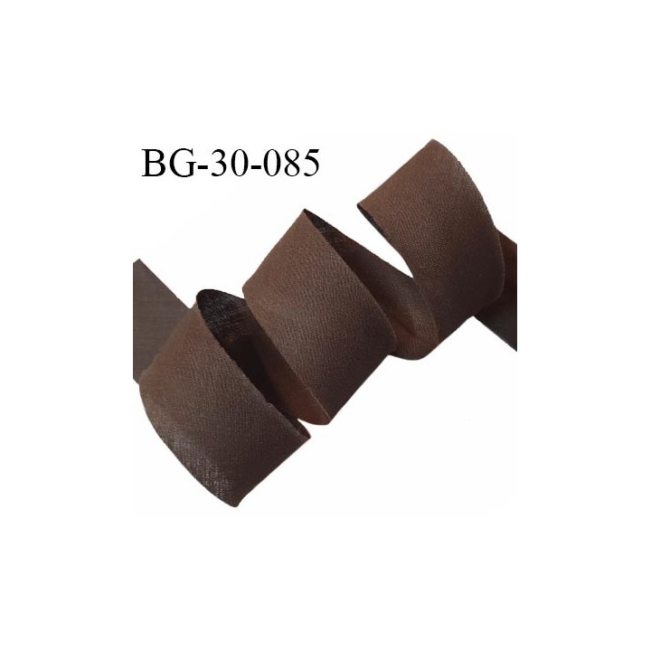 Biais à plier 30 mm couleur marron largeur 30 mm prix au mètre