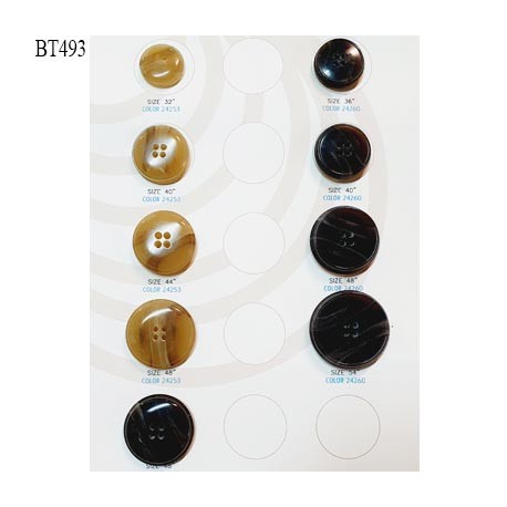 Plaque de 9 boutons pour création unique diamètre 20 à 34 mm prix pour la plaque entière