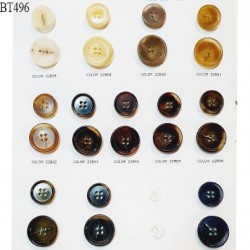 Plaque de 24 boutons pour création unique diamètre 20 à 24 mm prix pour la plaque entière