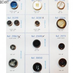 Plaque de 13 boutons pour création unique diamètre 16 à 30 mm prix pour la plaque entière