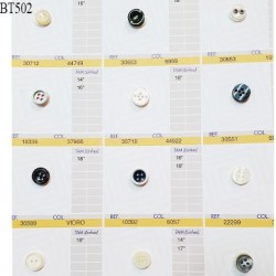 Plaque de 12 boutons pour création unique diamètre 10 à 12 mm prix pour la plaque entière