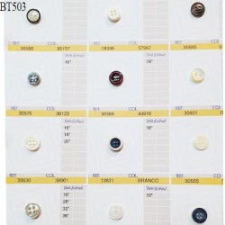Plaque de 12 boutons pour création unique diamètre 10 à 12 mm prix pour la plaque entière
