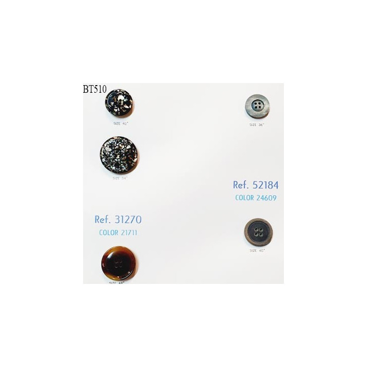 Plaque de 5 boutons pour création unique diamètre 23 à 34 mm prix pour la plaque entière