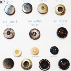 Plaque de 14 boutons pour création unique diamètre 22 à 30 mm prix pour la plaque entière