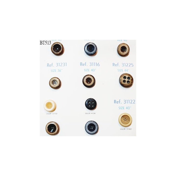Plaque de 11 boutons pour création unique diamètre 22 à 27 mm prix pour la plaque entière