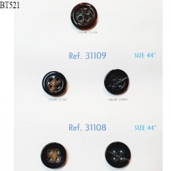 Plaque de 5 boutons pour création unique diamètre 27 à 30 mm prix pour la plaque entière