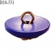 Bouton 18 mm très haut de gamme couleur violet et or diamètre 18 mm accroche avec un anneau épaisseur 6 mm prix à la pièce