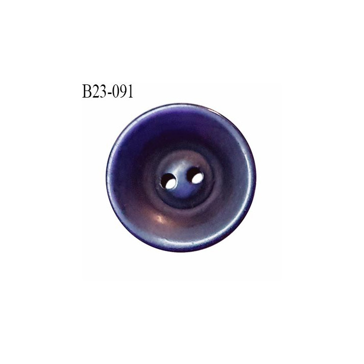 Bouton 23 mm couleur violet très foncé 2 trous diamètre 23 mm épaisseur 4 mm prix à l'unité