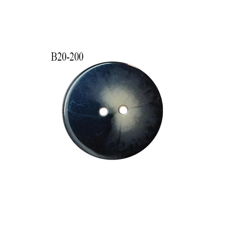 Bouton 20 mm couleur noir et gris  2 trous diamètre 20 mm épaisseur 3.5 mm prix à l'unité