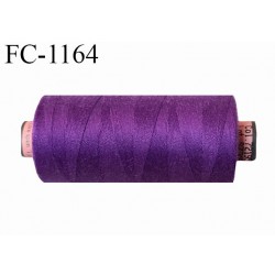 Bobine 1000 m fil Polyester n° 120 couleur violet longueur 1000 mètres grande marque