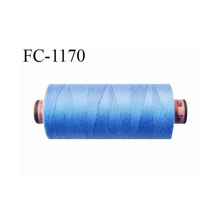Bobine 1000 m fil Polyester n° 120 couleur parme lilas foncé longueur 1000 mètres grande marque