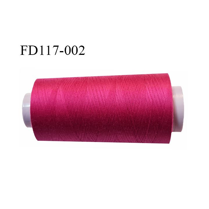 Destockage Cone 5000 m fil  polyester n°120 couleur fuschia longueur 5000 mètres  bobiné en France