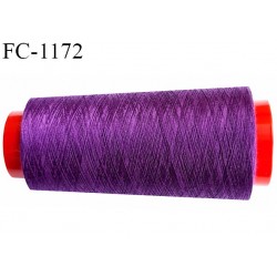 Cone 2000 m fil Polyester n° 120 couleur violet longueur 2000 mètres fil Coats Epic bobiné en France
