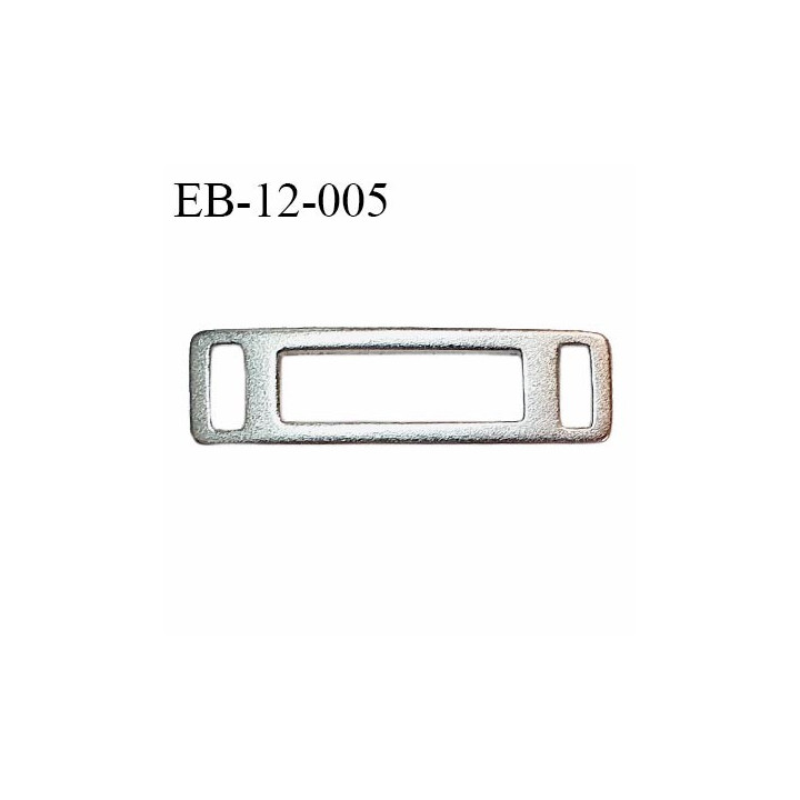 Boucle métal couleur argent largeur intérieure 7 mm largeur extérieure 10 mm longueur 35 mm prix à l'unité