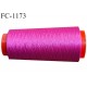 Cone 1000 m fil mousse polyester n°120 couleur fuschia longueur 1000 mètres bobiné en France