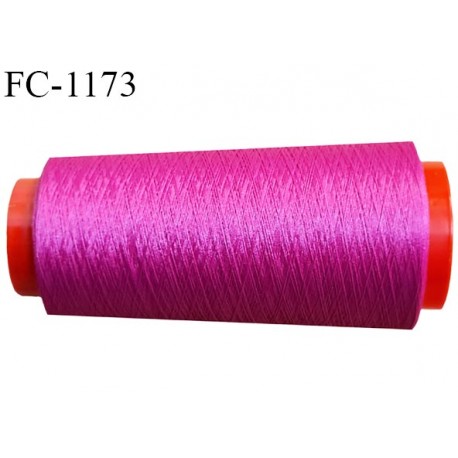 Cone 1000 m fil mousse polyester n°120 couleur fuschia longueur 1000 mètres bobiné en France