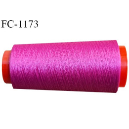 Cone 2000 m fil mousse polyester n°120 couleur fuschia longueur 2000 mètres bobiné en France